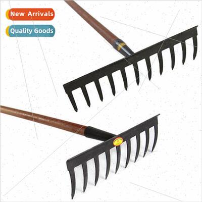Garden rake agricultural grass rake cuddle grass nine teeth
