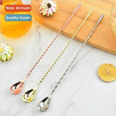 Teardrop Bar Spoon 304 Stainless Steel Teardrop Bar Spoon Fi