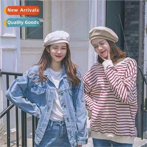 Hat female summer Korea versatile beret hat travel sunscreen