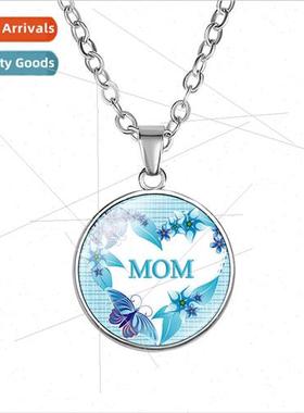 New Accessories Mamas Love MOM Heart Pendant Necklace Neckla
