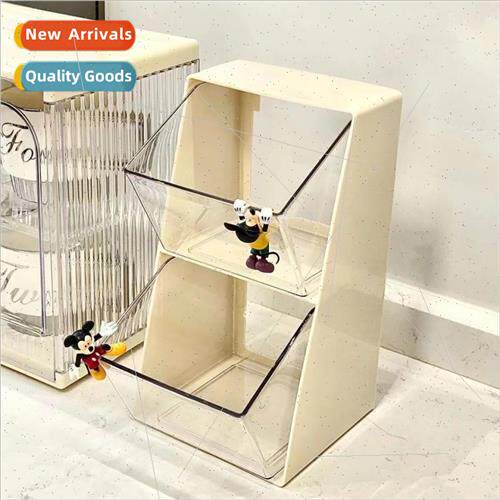 Desktop Dustproof Tea Bag Organizer Coffee Storage Shelf Pan