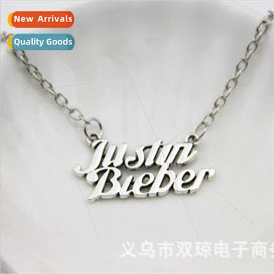 Alphabet Justin Bieber Necklace Small s