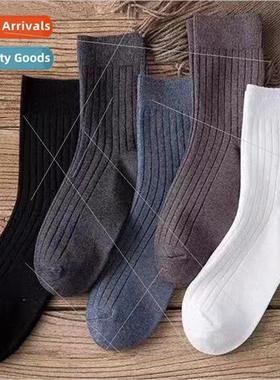 Cotton socks mens mid-calf anti-sweat odor socks fall and wi