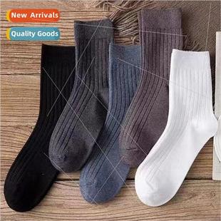 sweat mens and fall odor anti calf mid socks Cotton
