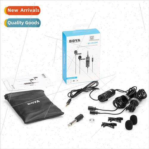 BY-M1DM Dual Microphone M1 Lavalier Microphone 6 meters long