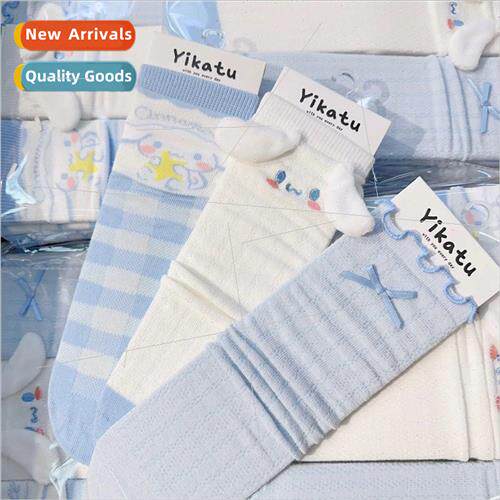 Spring and summer new sweet Japanese thin socks female light