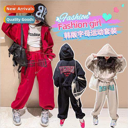 Girls suit 2023 fall new middle and large children Korean  o