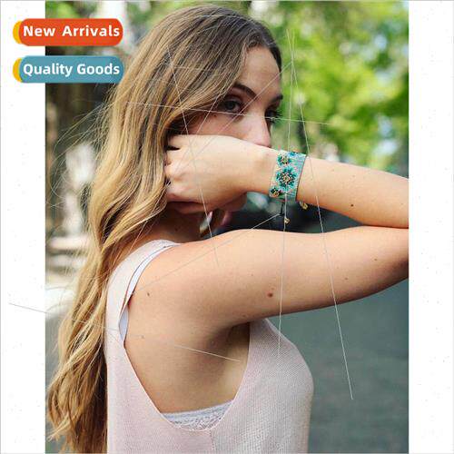 mple bohemian ethnic  bead weaving plum blossom handmade jew