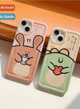 Fun cartoon love heart dinosaur iPhone12/11 couple model 14P