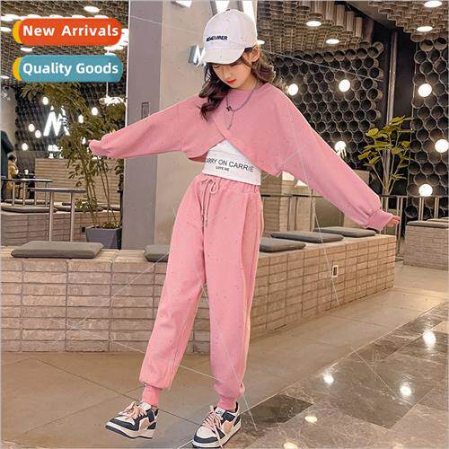 Childrens clothing girls casual suit sports 适用eign  fall f