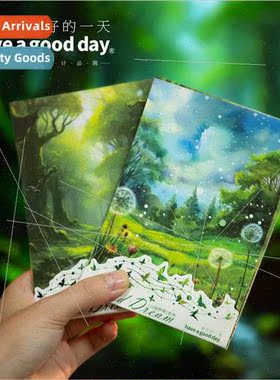 Clouds dream series special oil stickers retro literary oil