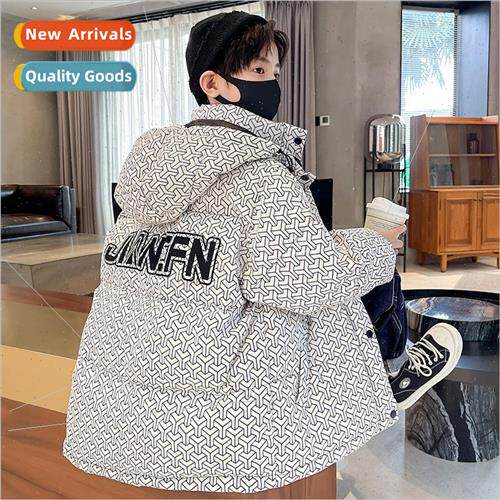 Childrens wear boys winter down jacket 2023 new middle and l