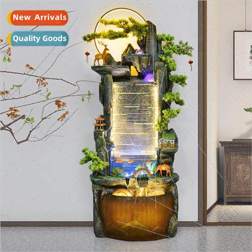 Chinese running water fountain rockery fish tank attracting