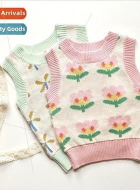 Childrens outer wear knitted undershirt undershirt 2023 fall