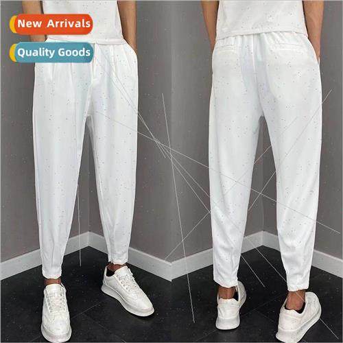 The new suit pants mens spring and fall  draping nine points