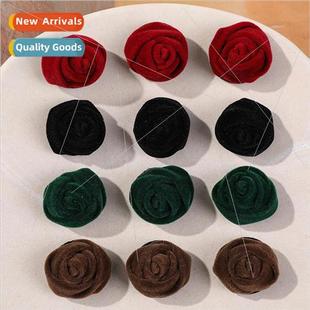 velvet han winter diy bud rose flocking retro new and Autumn