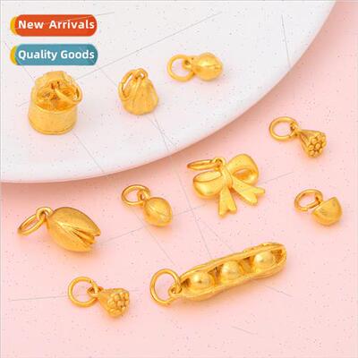 Copper gold-plated antique  sand gold accessories gold Yuanb