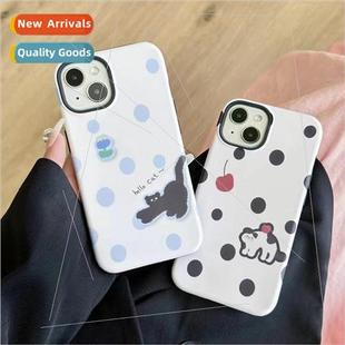 White background full of cats IPhone15ProMax Frosted Feline