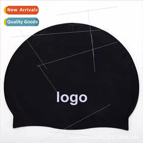 New high elastic silicone swimming cap ladies universal long