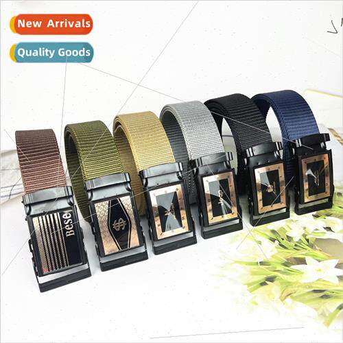 Outdoor Mens Woven Faux Nylon Belt Business Tank Pattern Too