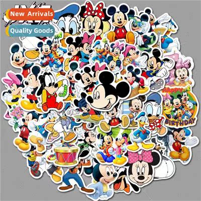 50 Mickey Minnie cartoon stickers cute Mickey Mouse waterpro