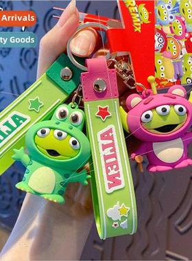 quirky dress up three-eyed boy keychain car pendant creative