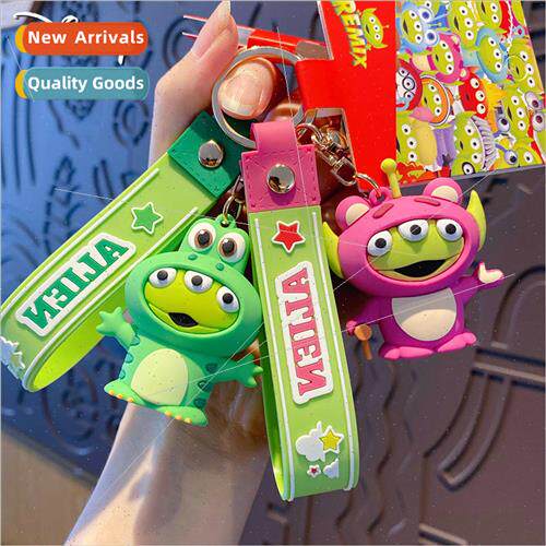 quirky dress up three-eyed boy keychain car pendant creative