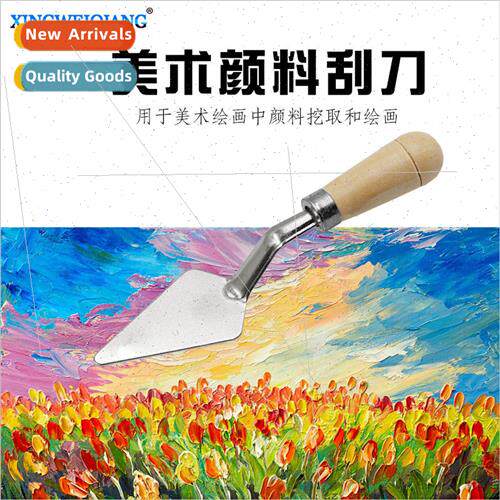 Oil Painting ScraperArt Paint Mixing RazorWooden Handle Scra