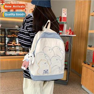 2022 new cute schoolbag capacity female large ins college
