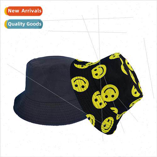 Spring and summer new smiley face printing fisherman hat fem