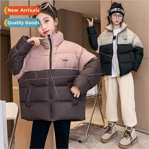 Girls down jacket 2023 fall and winter new 适用eign- white d