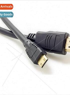 Mini HDMI to HDMI cable Double magnetic ring gold-plated hea