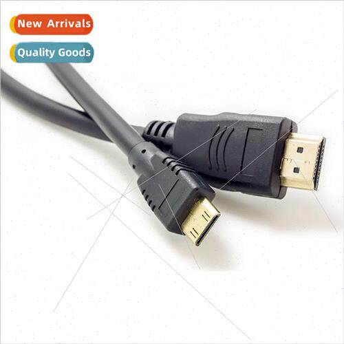 Mini HDMI to HDMI cable Double magnetic ring gold-plated hea