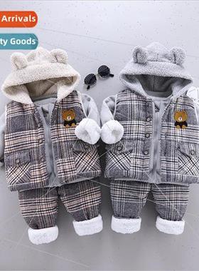 Baby fall and winter sets of infant and toddler padded and t