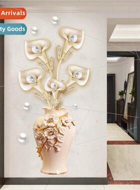 GS9856 Pearl vase 3D wall stickers and drawings of the entra
