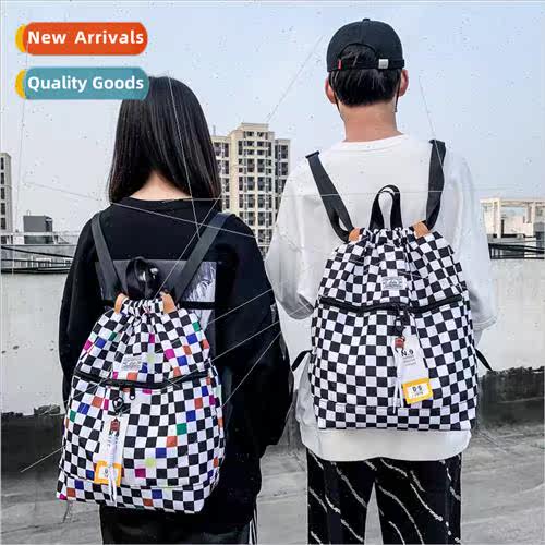 Bundle mouth drawstring shoulder bag female new Korean casua