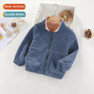 grain jackets Autumn velvet winter and new childrens boys