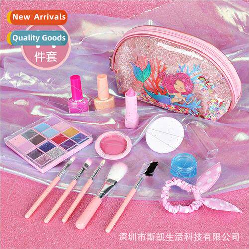 Mermaid makeup bag makeup children cosmetic toys princess gi