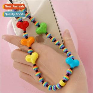 female rice beads Ethnic colorful type 8mm stripe geometric