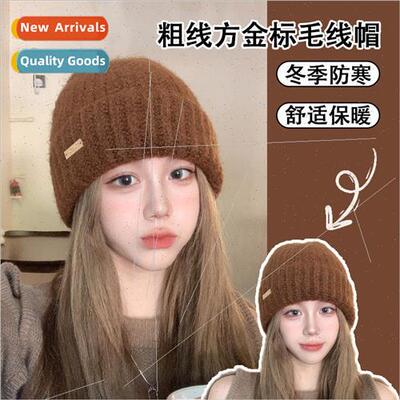 Large  of the obvious face small knitted cap fashion wool ca