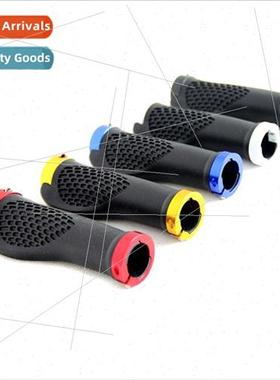 Ergonomic rubber locking bicycle handlebar set grips aluminu