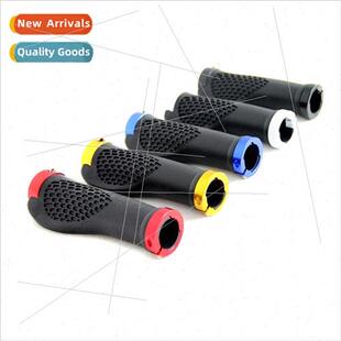 Ergonomic rubber locking bicycle handlebar set grips aluminu