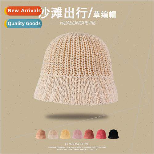 Shade straw hat female summer beach beach travel breathable