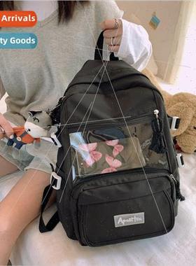 Large-capacity schoolbag female Korean Harajuku ulzzang juni