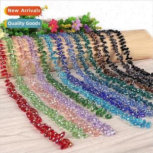 hole cut glass DIY cross beads accessories 12mm