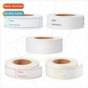 Food Rotary zer Kitchen Sticker Jar Date Glass 1×3in Fridge