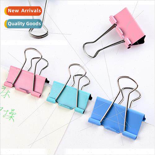 Photo Clip Long Tail Clip Folder Colorful Metal Bills Doveta