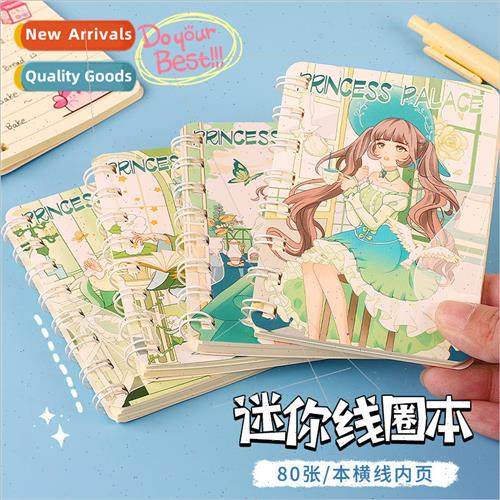 Cartoon side flip A7 coil book 80 pcs thickened loose-leaf s