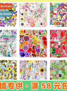 Various 50 pcs of plant series graffiti stickers cell phone