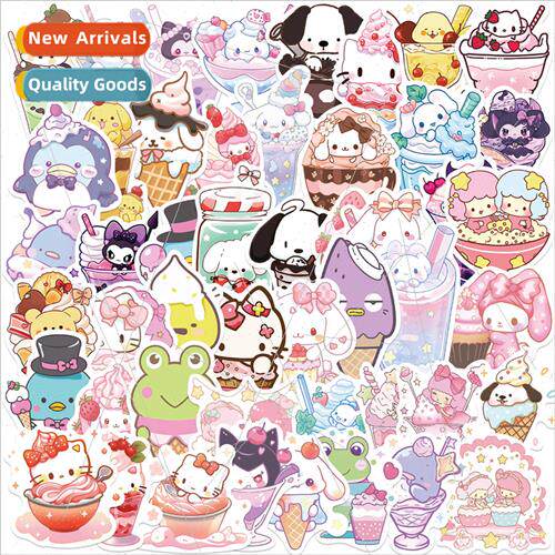 50 cartoon animal family ice cream  graffiti stickers guitar